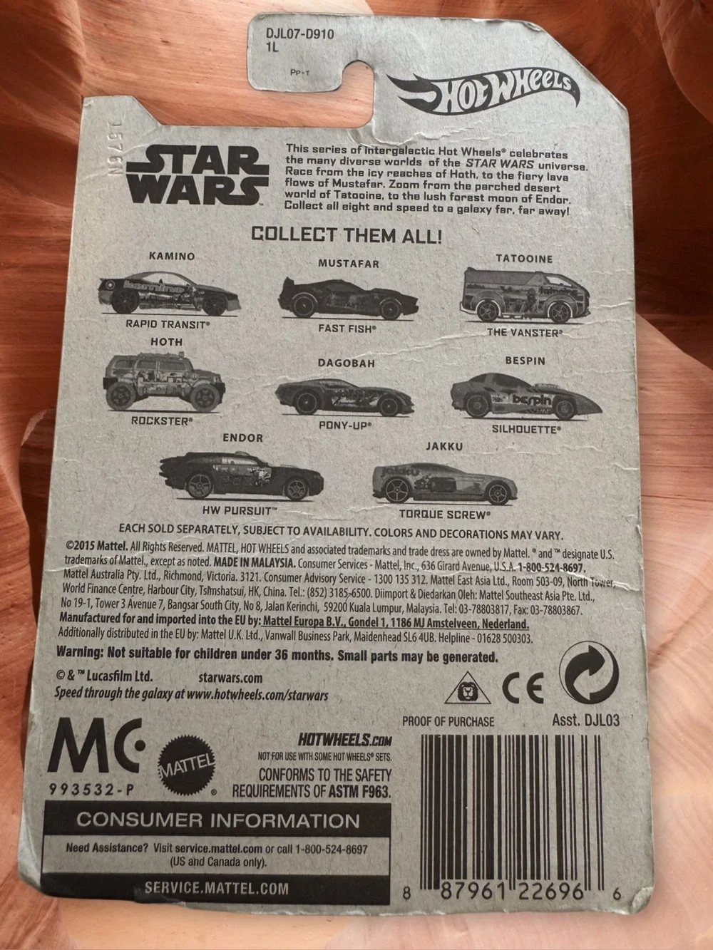 🛍️2/$20 item: Bundle Of 3 Hot Wheels Star Wars Vehicles